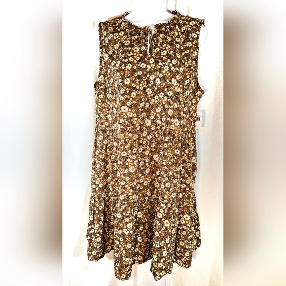2/$20 Nwt Old Navy L Floral Tiered Tunic Dress - Picture 1 of 9